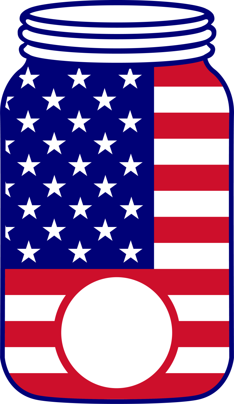 Mason Jar 4th of July 01 - DTF TRANSFER