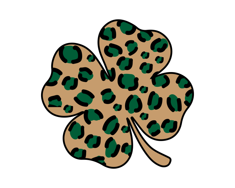 St Patrick's Day Shamrock Cheetah - DTF TRANSFER