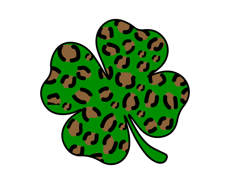 St Patrick's Day Shamrock Cheetah - DTF TRANSFER