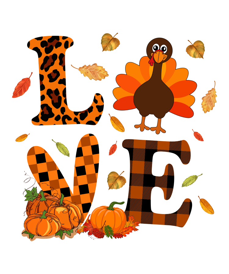 Thankful Love - DTF TRANSFER