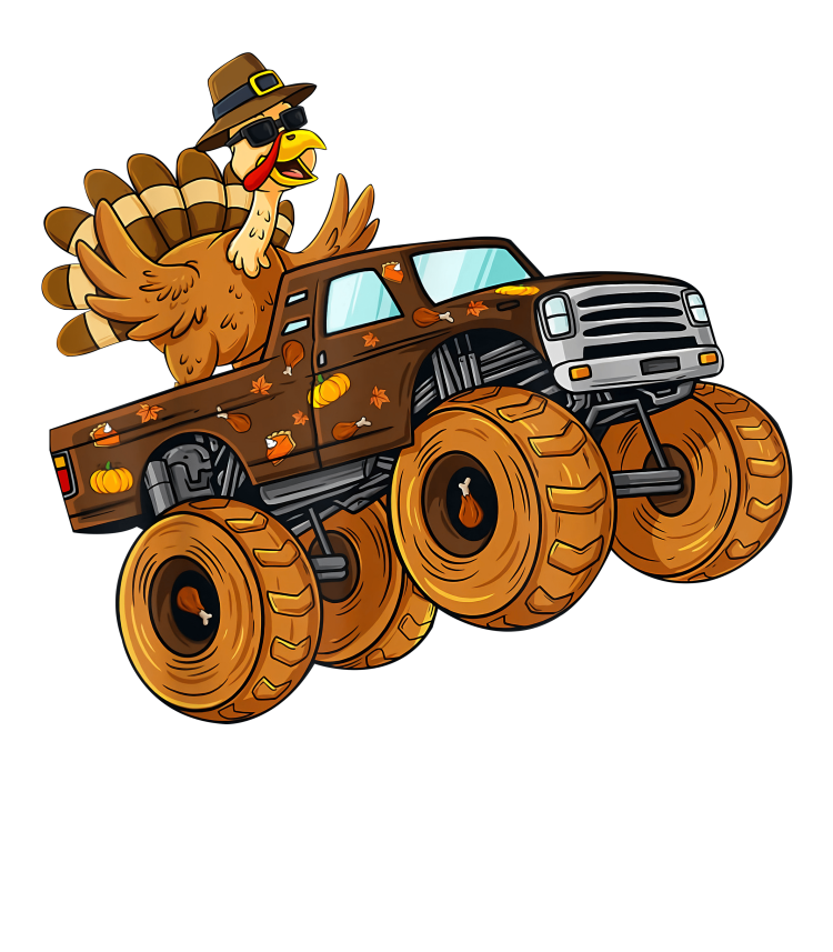 Thanksgiving Turkey Riding - DTF TRANSFER