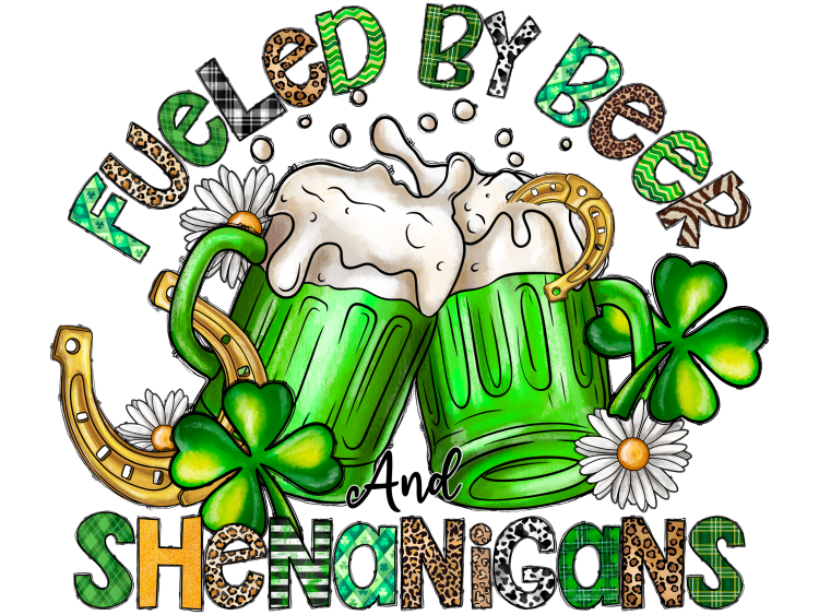 Fueled By Beer - DTF TRANSFER